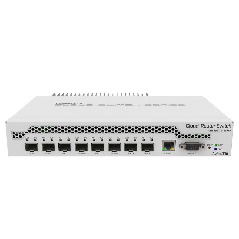 MikroTik CRS309 8x 10G SFP+ Ports PoE Cloud Router Switch [CRS309-1G-8S+IN]