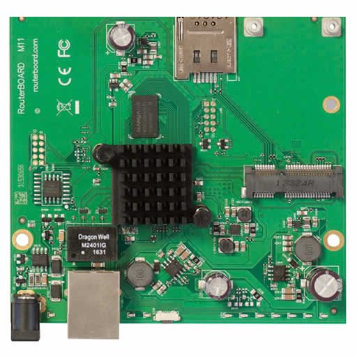 MikroTik RouterBOARD RBM11G with Gigabit LAN and miniPCIe slot